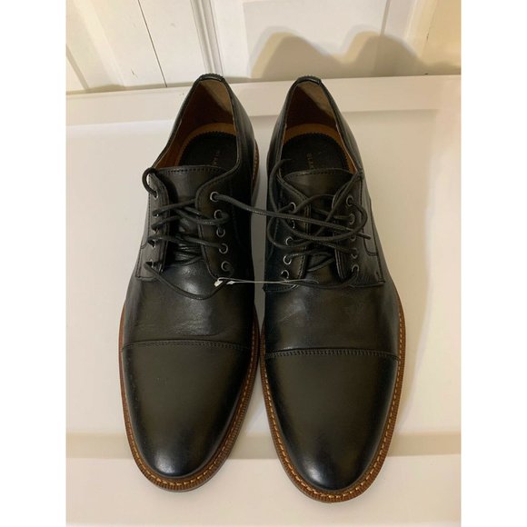 Blake McKay Men\'s Sz 8.5 Cap Toe Oxford‎ Black Dress Shoe main image 9